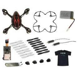Hubsan X4C (Camera) Mini Quadcopter Value Pack Black/Red Large T-Shirt
